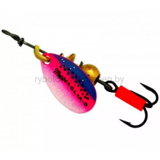 Блесна MEPPS AGLIA FLUO micropigments, Rainbow, 2,5 г, №0, вращающаяся