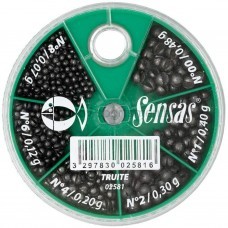 Грузила Sensas STANDARD TROUT BOX 6 секций стандартные набор