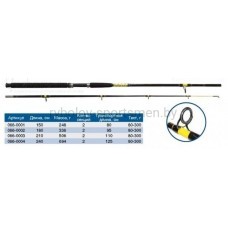Спиннинг Волжанка Волгаръ Белуга, штекерный, тест 80-300 г, вес 248 г, 150 см