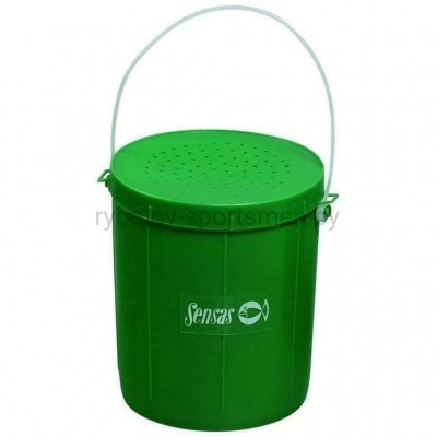 Емкость для наживки Sensas WHEAT BUCKET 1 л, зеленая