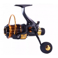 Катушка безынерционная с байтраннером Волжанка Карп Мастер 3000, черно-золотая