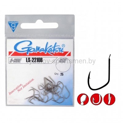 Крючки Gamakatsu LS-2210B, бронза, 25 шт
