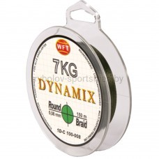 Леска плетеная WFT Round Dynamix Moss Green 150 м, зеленая
