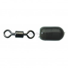 Вертлюг со стопорной бусиной Sensas SWIVEL + STOP BEAD, 5 шт