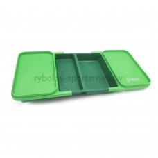 Лоток для аксессуаров раздвижной Sensas Mini Side Tray, зеленый, 300x200x40 мм