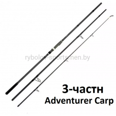 Удилище карповое Kaida Adventurer Carp, штекерное, 3,5 lb, тест 150 г, вес 326 г, 360 см