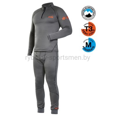 Термобелье Norfin WINTER LINE GRAY, серое