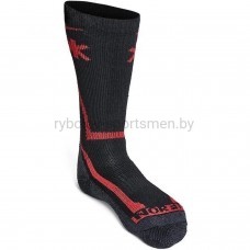 Носки NORFIN T4M ARCTIC MERINO HEAVY, черно-красные