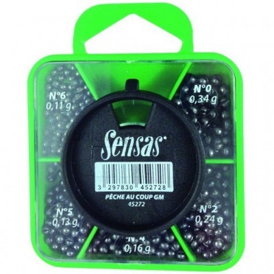Грузила Sensas SHOT BOX 5 секций стандартные набор
