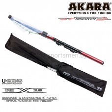 Спиннинг Akara Discover MF, телескопический, тест 3-15 г, вес 107 г, 250 см