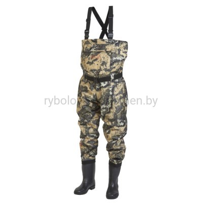 Полукомбинезон забродный Norfin RAPID CAMO, камуфляж