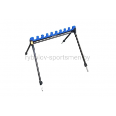 Подставка для удилищ KAIDA A29-1-9, ширина 76 см, для 9 удилищ, 4 ноги