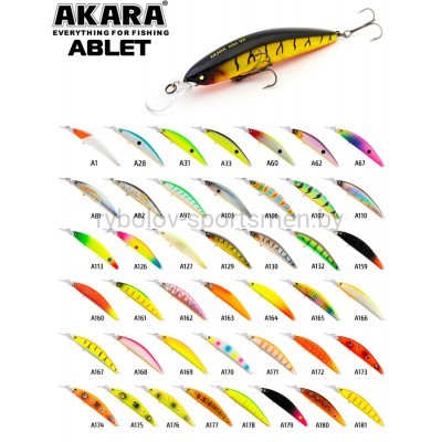 Воблер Akara Ablet 90F, 90 мм, 12 г, плавающий