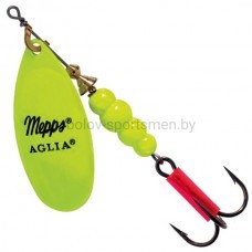Блесна Mepps Aglia Fluo Chartreuse, вращающаяся