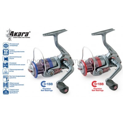 Катушка безынерционная Akara Galeon FG 3000A, подшипников 5+1