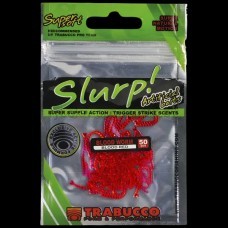 Силиконовый мотыль TRABUCCO Slurp Blood Worm Red 24*1 мм, 50шт