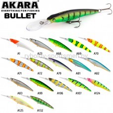 Воблер Akara Bullet 115F, 115 мм, 16 г, плавающий, для троллинга
