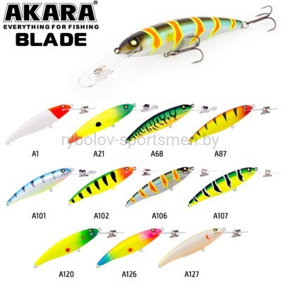 Воблер Akara Blade 90F, 90 мм, 12 г, плавающий