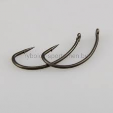 Крючки KAIDA BC01 (Curved Shank Carp Hook), черный, 10 шт