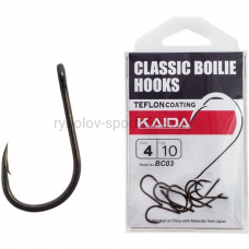 Крючки KAIDA BC03 (Classic Boilie Hooks), бронза, 10 шт