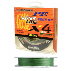 Леска плетеная Kosadaka Super Line PE X4, темно-зеленая, 150 м