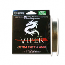 Леска плетеная Kosadaka Viper Ultracast 8 Max, зеленая, 150 м