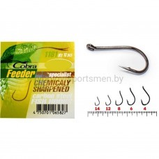 Крючки Cobra Pro FEEDER SPECIALIST 1181NSB, черный
