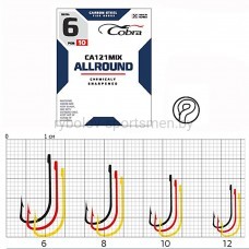 Крючки Cobra ALLROUND CA121MIX, микс