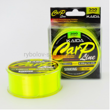 Леска монофильная KAIDA CARP LINE FLUO YELLOW, 300 м, желтая