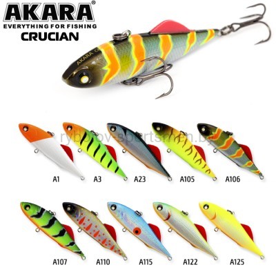 Воблер Akara Crucian 60S, 60 мм, 15 г, тонущий