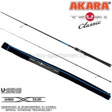 Спиннинг Akara Teuri Classic M702, штекерный, тест 8-24,5 г, вес 121 г, 210 см