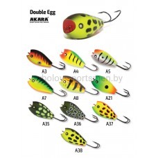 Воблер Akara Double Egg 45F, 45 мм, 10 г, плавающий