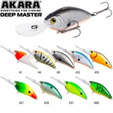 Воблер Akara Deep Master 60F, 60 мм, 12 г, плавающий