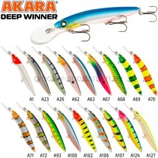 Воблер Akara Deep Winner 125F, 125 мм, 24 г, плавающий, для троллинга