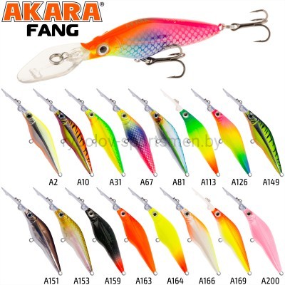 Воблер Akara Fang 50F, 50 мм, 3,5 г, плавающий