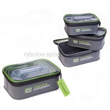 Набор емкостей для прикормки и насадки Feeder Concept EVA 3 шт, ZIP BOX SET