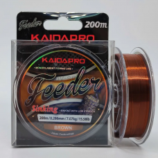 Леска монофильная KAIDA Feeder Sinking Brown, 200 м, коричневая