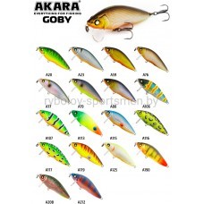 Воблер Akara Goby 65F, 65 мм, 8 г, плавающий