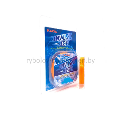 Леска монофильная KAIDA INVISI ICE, 50 м, оранжевая