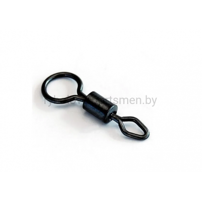 Вертлюжки KAIDA K9086 №4, ромбовидный с большим кольцом, 10 шт, черный