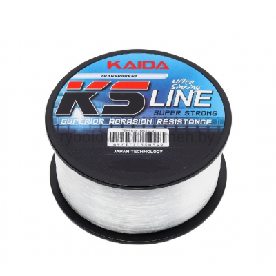 Леска монофильная KAIDA KS Line, диаметр 0,38 мм, 450 м, прозрачная
