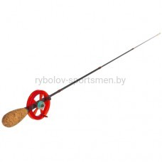 Удилище зимнее Lucky John C-TECH JIG LIGHT 2 секции 55 см, с катушкой, телескопическое