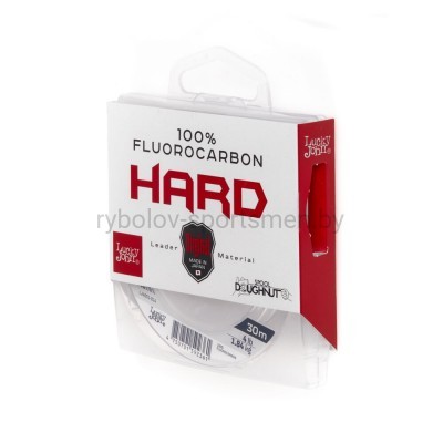 Леска монофильная Lucky John FLUOROCARBON Hard 30 м, прозрачная
