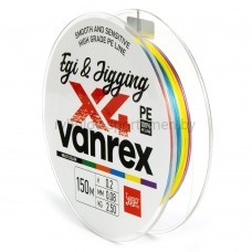 Леска плетеная Lucky John Vanrex Egi & Jigging х4 BRAID Multi Color 150 м, микс