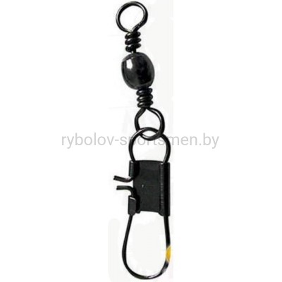 Вертлюги с застежкой Lucky John Original INTERLOCK Black