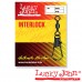 Вертлюги с застежкой Lucky John Original INTERLOCK Black