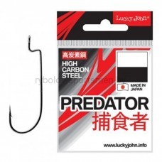 Крючки офсетные Lucky John PREDATOR LJH345, черный