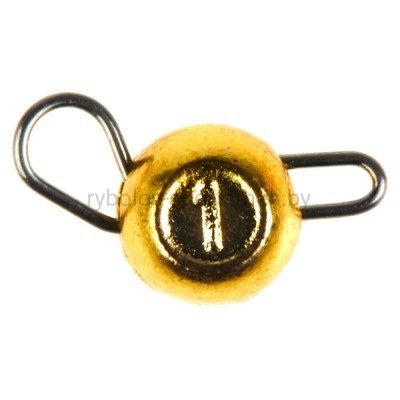 Груз чебурашка вольфрамовый Lucky John Pro Series TUNGSTEN JIG BALL GOLD