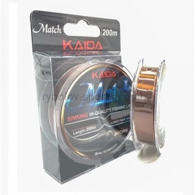 Леска монофильная KAIDA Match, 200 м, коричневая