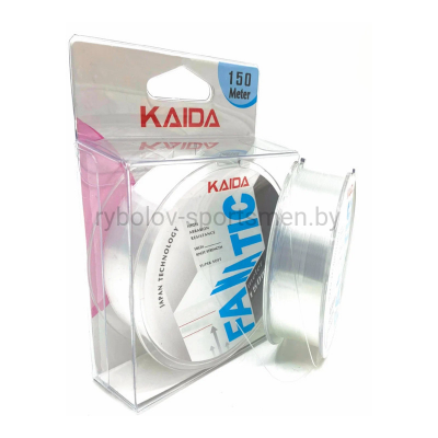 Леска монофильная KAIDA Fanatic, 150 м, прозрачная